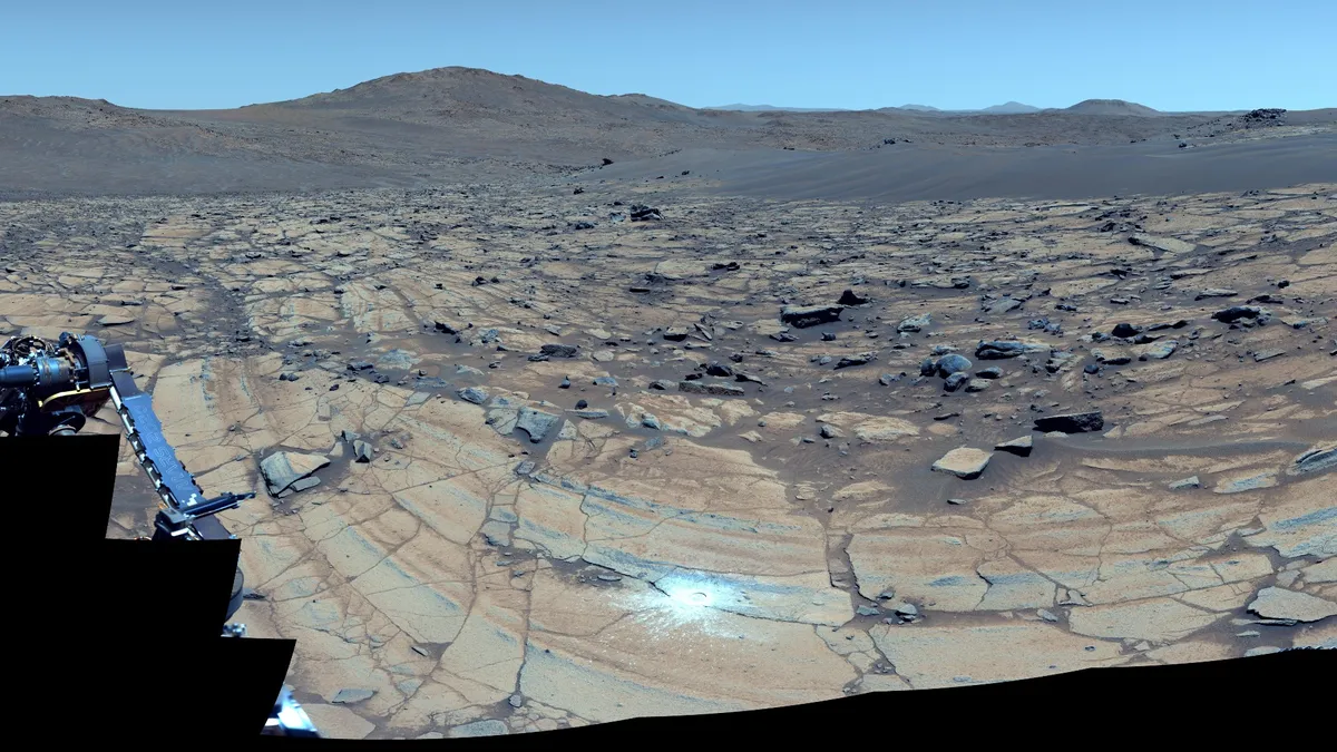 Mars under Earth-like sky